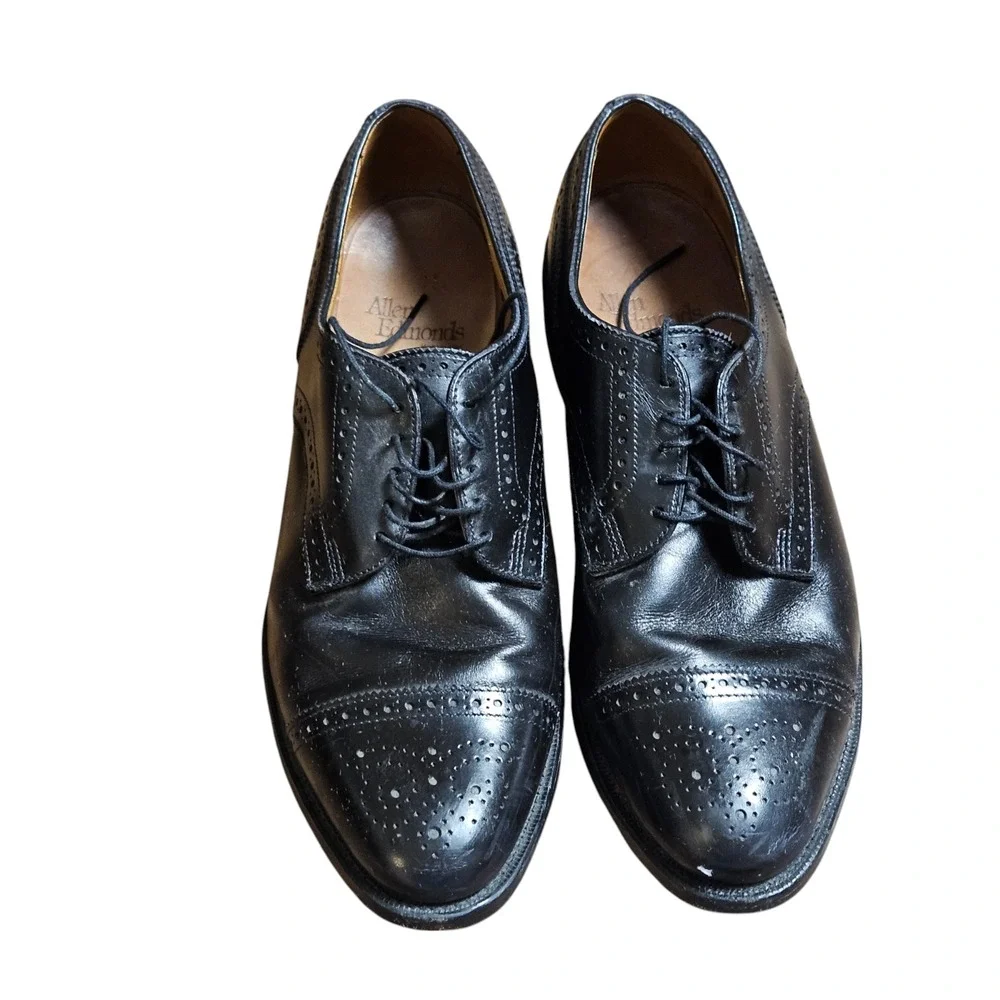 Allen Edmonds‎ Sanford Cap Toe Oxford Dress Shoes 9.5 C Leather Old Money 5207